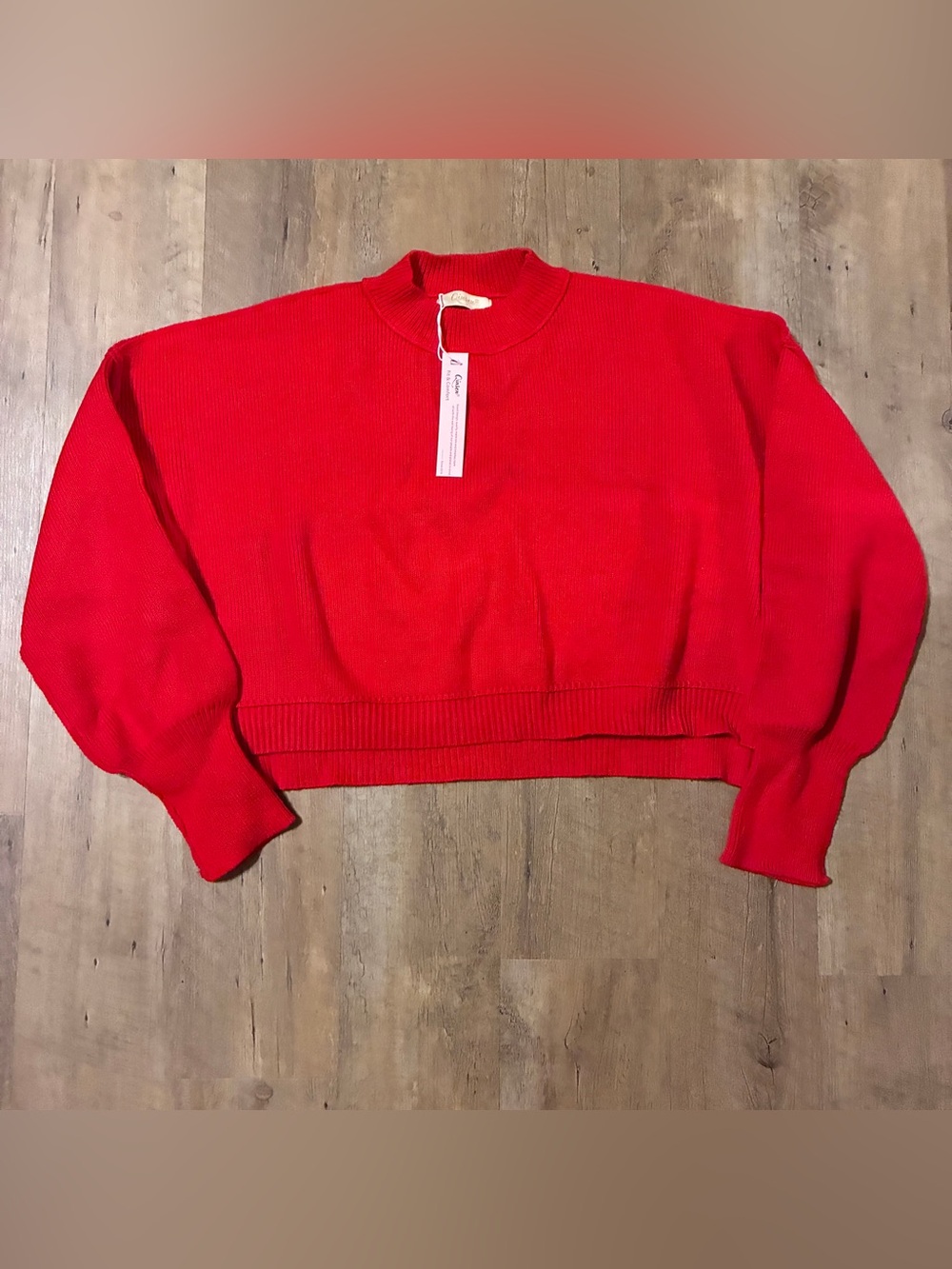 Bright Red Crewneck Sweater